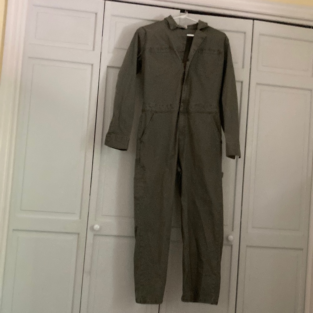 Green jumpsuit